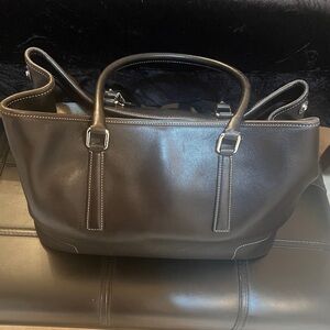 Coach Black Leather Satchel/Tote